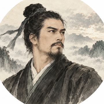 Ink portrait of Xin Qiji